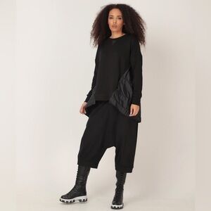 ADEPTT Black oversized sweatshirt parka - MIWA